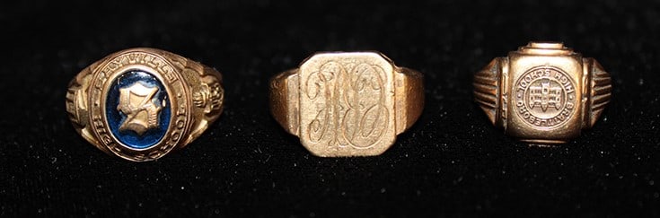 3 heavy 10k gold rings 18.3 total weight. Estate fresh. (1 of 4)