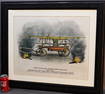 Late 19th C. litho of Champion of NE league red jacket firemen's ass. 1895. Antique, great colors,
