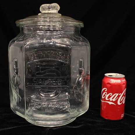 Vintage Planter's Peanut jar in nice condition. Estate fresh, no chips or cracks. Top has a slight (1 of 5)