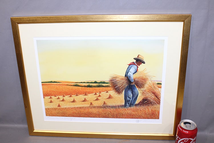 Pristine litho by William Minor titled "America The Beautiful" 2013. Nicely framed. 23" wide, 18": Pristine litho by William Minor titled "America The Beautiful" 2013. Nicely framed. 23" wide, 18" tall.