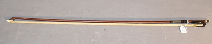 Violin bow signed A. Sandner 3/4 size. Appr. 27" long. (1 of 3)