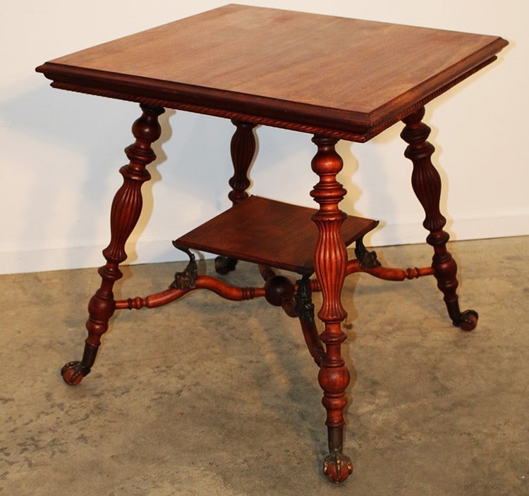 Super Large Merklin Center Table With Lion Head Stretcher Base (1 of 4)
