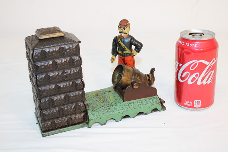 Mechanical Bank "Artillery Bank" Original Paint 1892 (1 of 4)