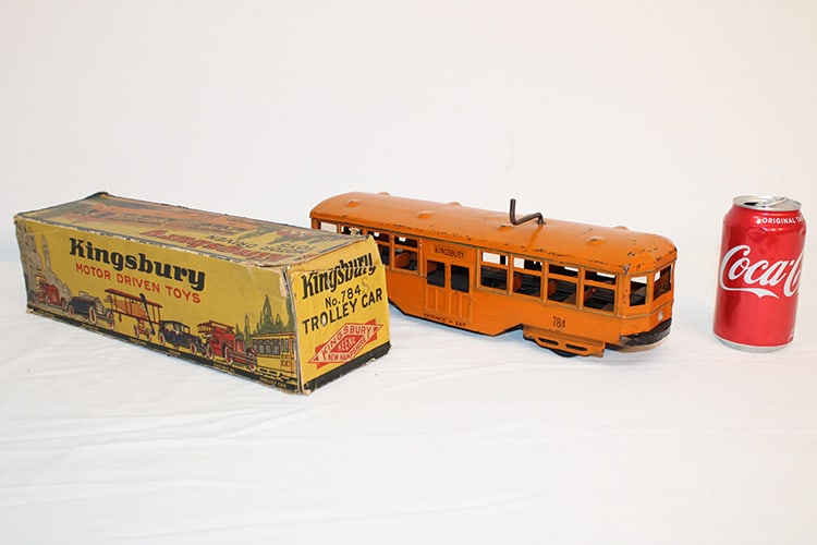 Vintage Wind-Up Trolley Toy - Metal Craft Fun For Decoration, Collectibles, Or Play
