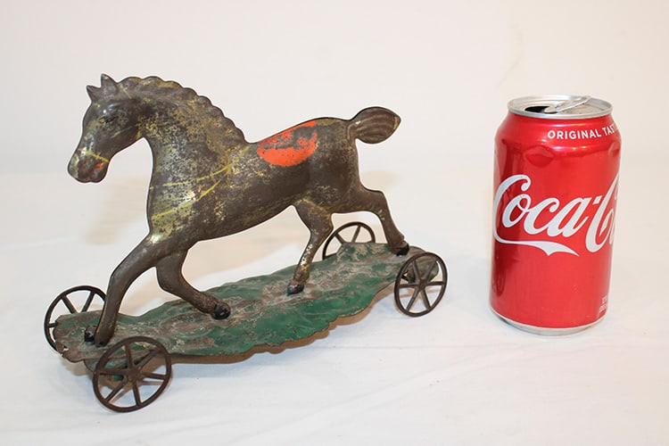 Wonderful 19Th C. Horse Platform Toy By Merriam MFG (1 of 3)