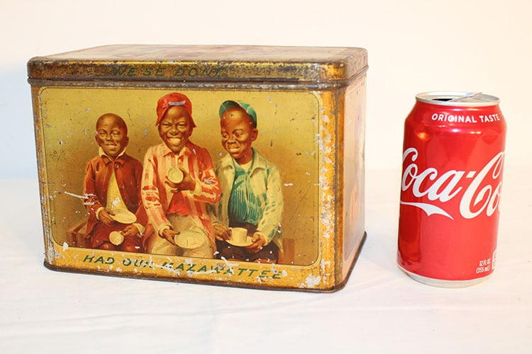 Wonderful Vintage Mazawattee Tea Box With 3 Black Boys (1 of 6)