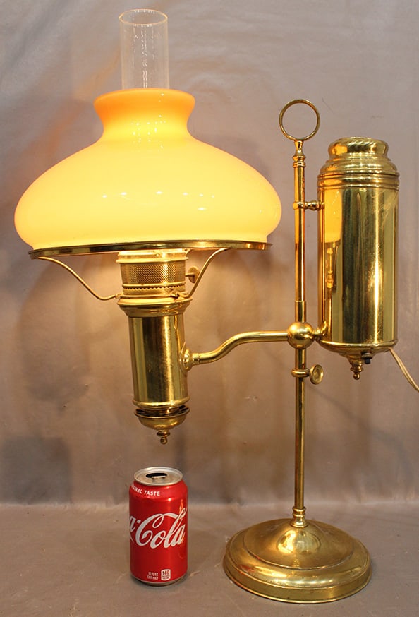 Antique Miller Student Lamp (New Vestal) (1 of 6)