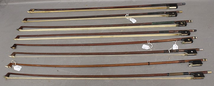 Group Of 8 Antique Violin Bows (1 of 5)