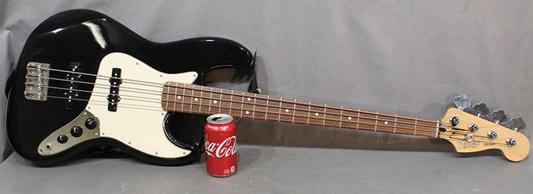 Sweet Electric Fender "Jazz Bass" Guitar In Black (1 of 6)