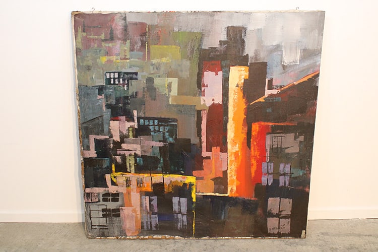 Wonderful Mid Century Painting Signed Steffen 1969 (1 of 4)