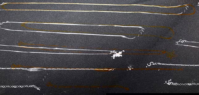 Group Of (5) 14K Bracelets And Chains 6.5 Dwt: Group of (5) 14k bracelets and chains 6.5 dwt all in good condition including (1) 24" necklace.