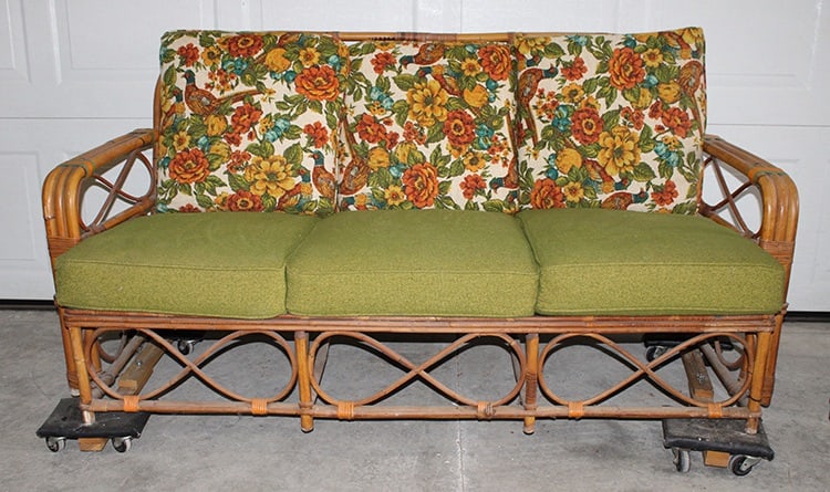 Awesome All Original Signed Heywood Wakefield Bamboo 4 Piece Set (1 of 6)