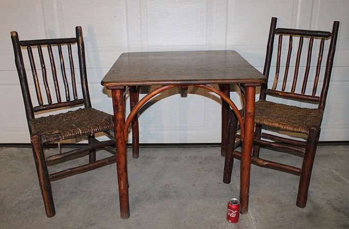 3 Piece Antique Signed Old Hickory Breakfast Set (1 of 5)