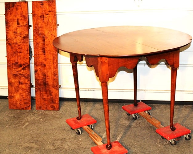 Wonderful Tiger Maple Breakfast Table By D. R. Dimes (1 of 5)