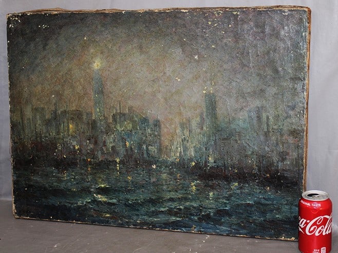 Antique Impressionistic Painting Artist Signed (Looks To Be NYC) (1 of 6)