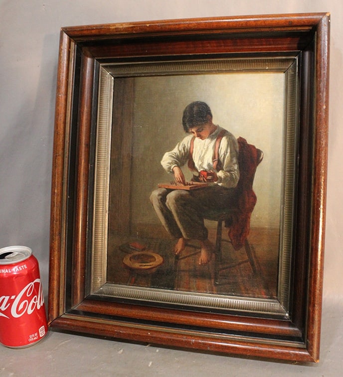 Painting Oil On Canvas Signed Edwin White 1817-1877 (1 of 6)