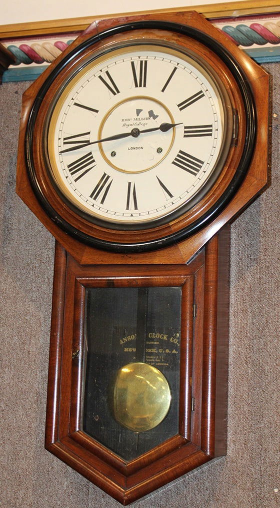 Original Finish Ansonia Long Drop Regulator Clock "Royal College London" (1 of 4)