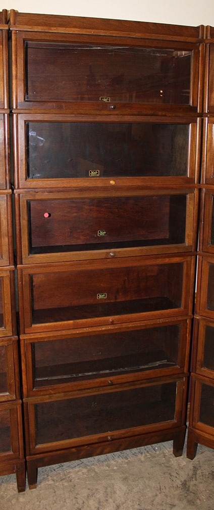 Tall Mahogany Hale 6 Section Stacking Bookcase (1 of 2)
