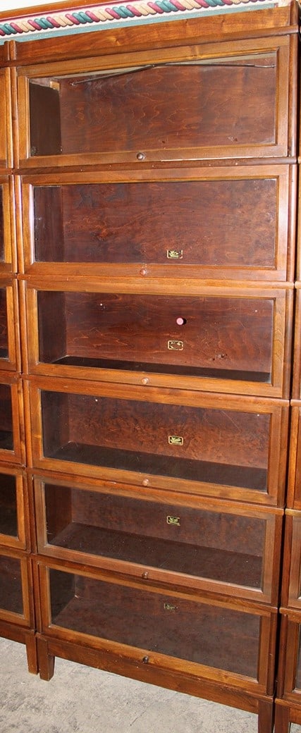 Tall Mahogany Hale 6 Section Stacking Bookcase (1 of 2)