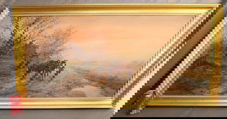 Super Signed Frank F. English Watercolor Country Setting (1 of 7)