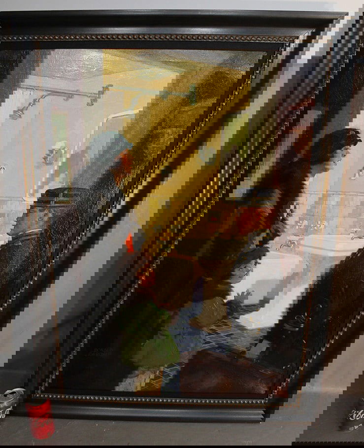 Oil On Canvas Painting Signed Donald Gardner "Arriving At The Hotel" (1 of 6)