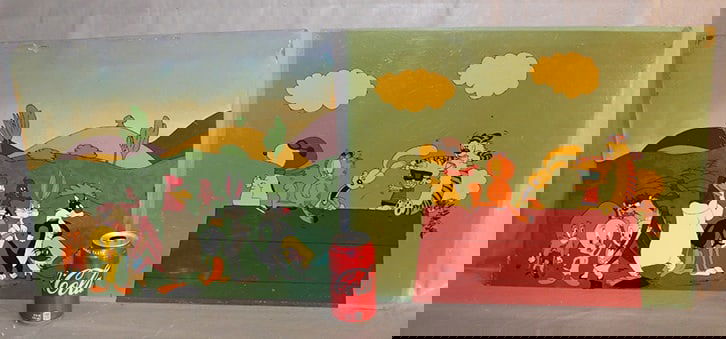 (2) Reversed Painted Disney Cells (1 of 6)