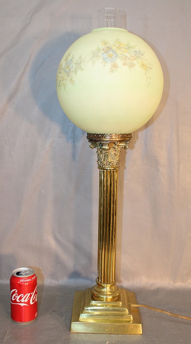 Large 28" Solid Brass Lamp (1 of 3)