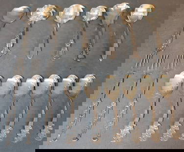 15 Very Cute Sterling Silver Serving Accessories 8.04 Ozt: 15 very cute sterling silver serving accessories 8.04 ozt. Very nice and unusual.