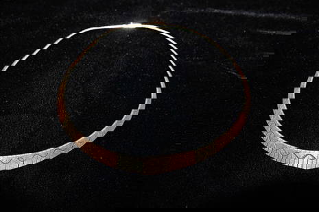 Wonderful Multicolor 14K Italian Gold Necklace 18.5 Dwt: Wonderful multicolor 14k Italian gold necklace 18.5 dwt. Nice condition, estate fresh. Appr. 16".