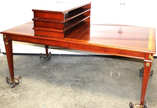 Super Signed Kindel National Trust Inlaid Extension Table In Mahogany (1 of 7)