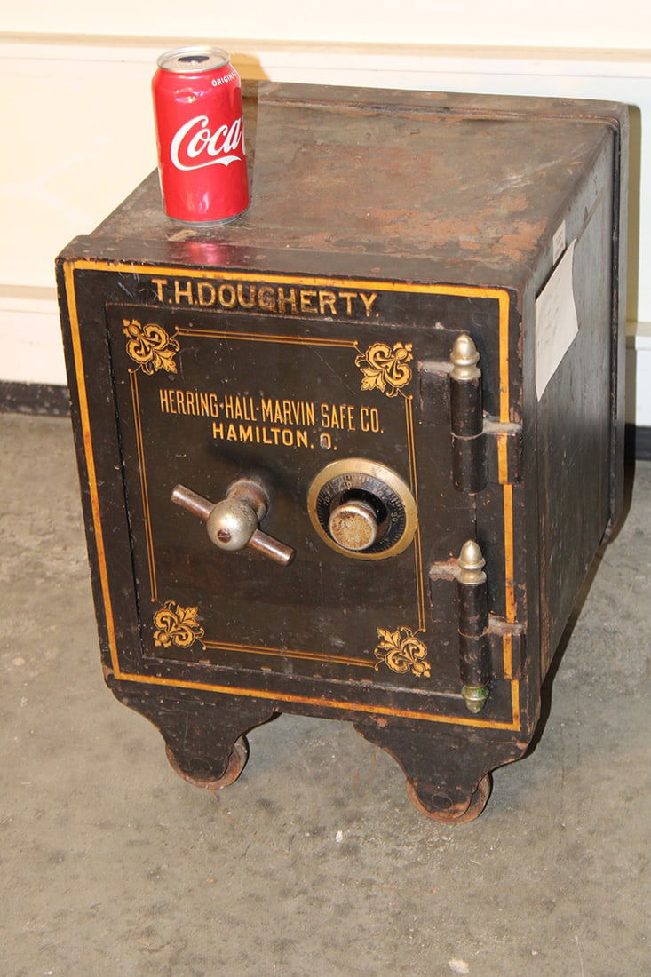 Sweet All Original Small Safe On Wheels (1 of 5)