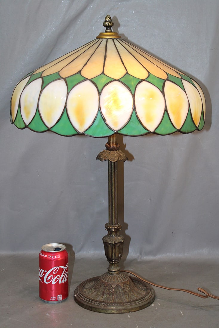 Signed Salem Bros Leaded Table Lamp (1 of 3)