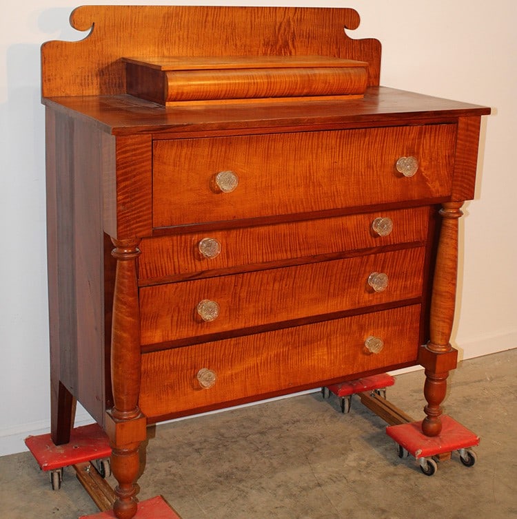 Sweet Cherry And Tiger Maple Chest With Splash (1 of 6)