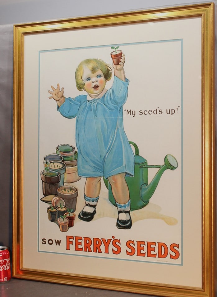 Large Original Ferrys Seed Advertising Poster 1915 (1 of 4)