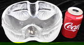 Large Signed Lalique France "Arums" Leaf Bowl