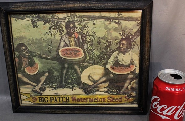 Vintage Black Memorabilia 5 Cent Big Patch Watermelon Seed Advertising (1 of 4)