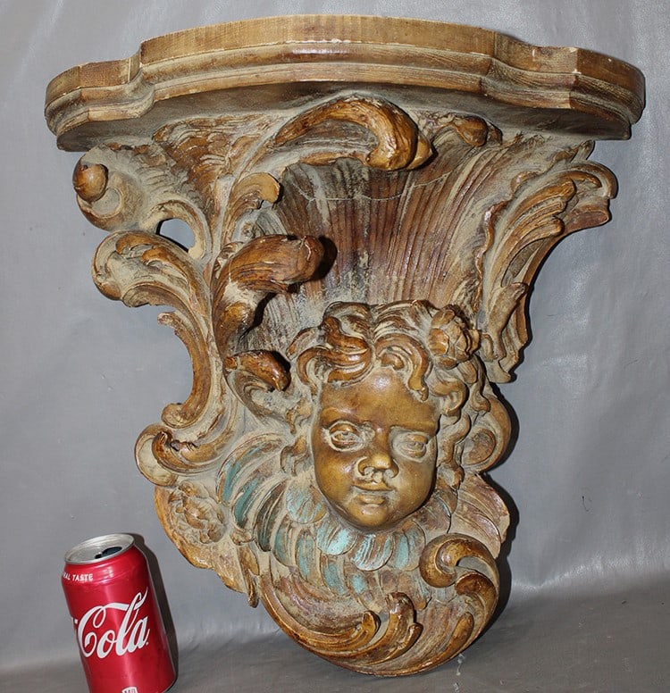 Large Victorian Shelf With Cupid Head (1 of 5)