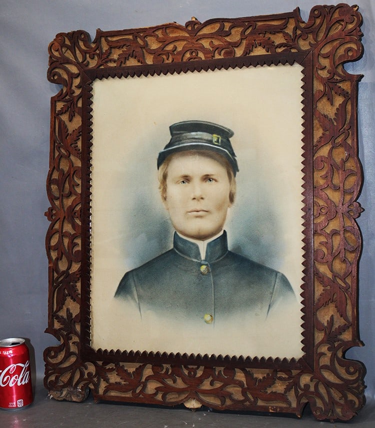 Super Painting On Canvas Of A Civil War Soldier (1 of 4)