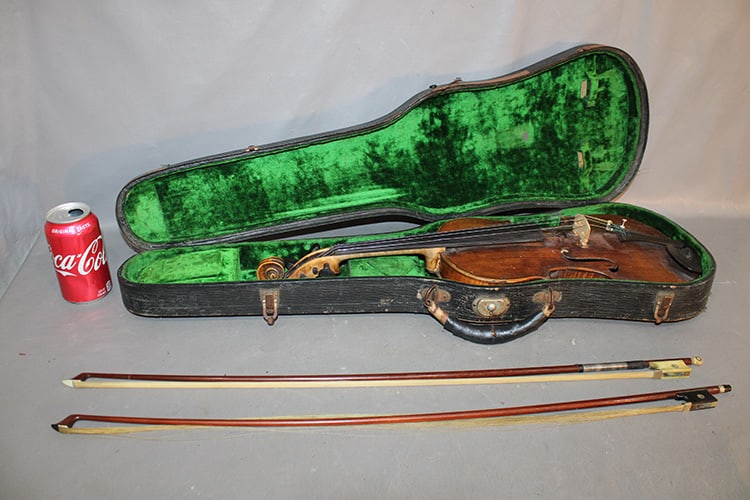 4/4 Violin Labeled G.B. Delorenzi Fece In Vincenza Anno 1862 Plus 2 Bows (1 of 11)