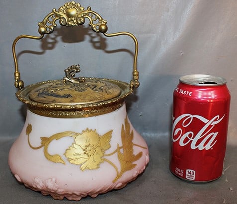 Super Victorian Mt. Washington Crown Milano Style Cracker Jar (1 of 4)