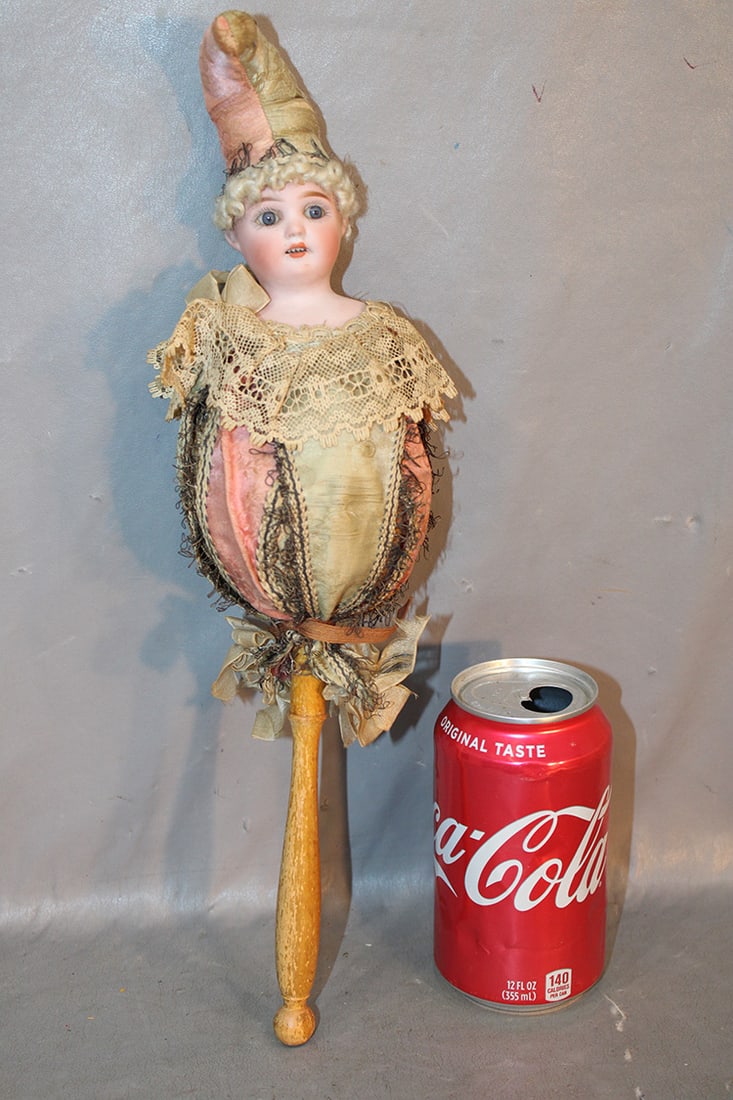 Very Rare Signed Simon Halbig Bisque Head Marotte (1 of 5)