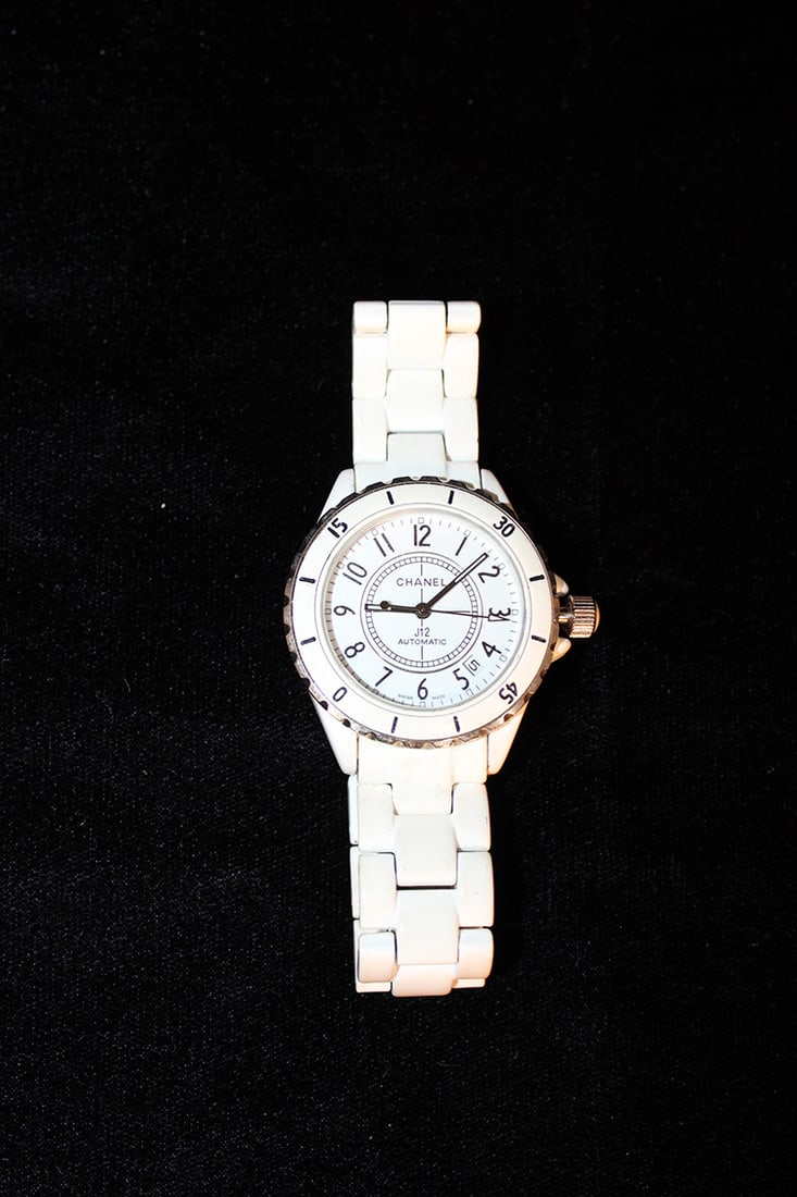 Chanel J-12 Automatic Ceramic Watch In White (Paris) (1 of 4)
