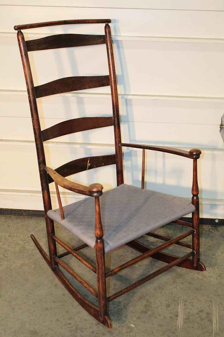 Antique Shaker Rocker With Shawl Bar (1 of 4)