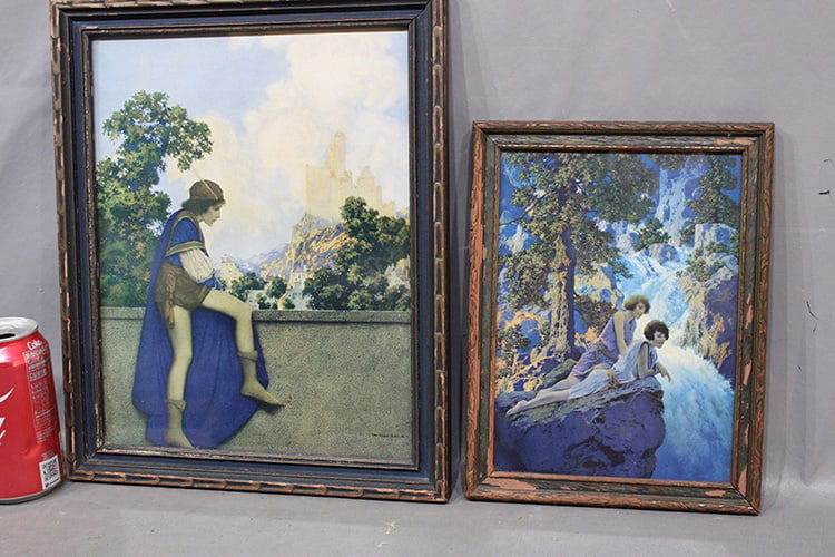 2 Maxfield Parrish Prints. (1) The Prince, (1) Waterfall (1 of 5)