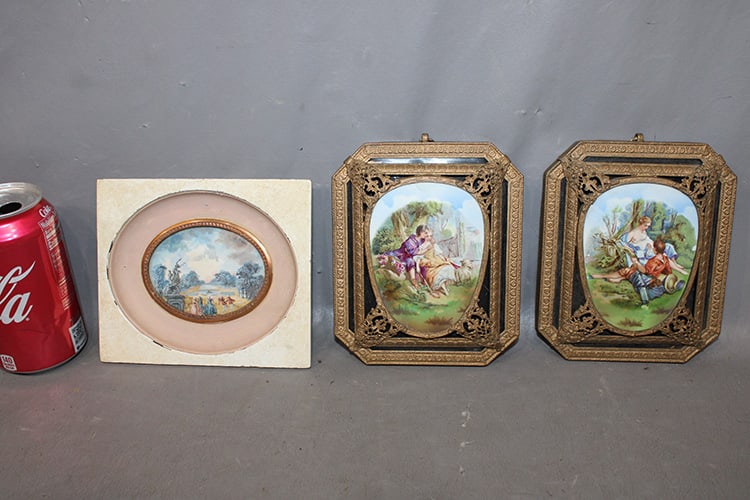 (3) 19Th C. Hand Painted Miniatures (1 of 6)