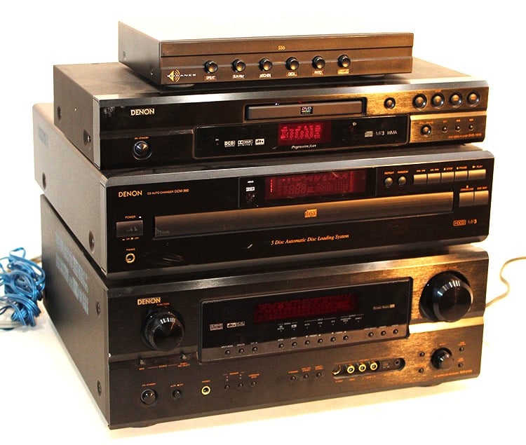 Denon Stereo System Including Receiver, 5 Disc Changer, MP3 Player (1 of 7)