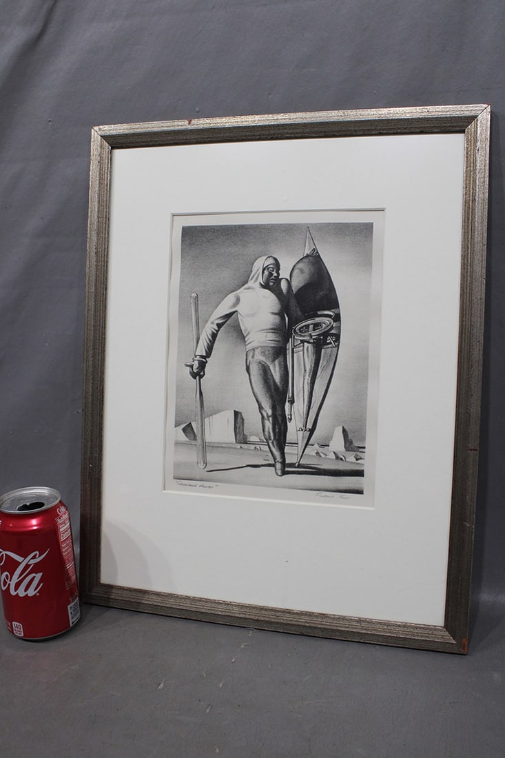 Artist Signed Litho Titled "Greenland Hunter" (1 of 4)