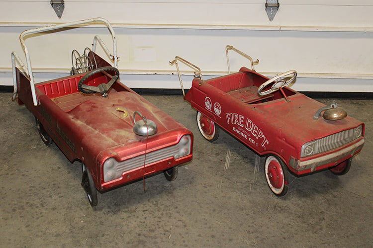 2 Vintage Pedal Fire Cars Both In Original Paint (1 of 5)