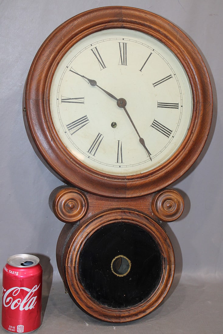 Ingraham Figure 8 Wall Clock In Walnut (1 of 3)