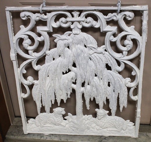 Victorian Cast Iron Gate - Willow and sheep (1 of 5)